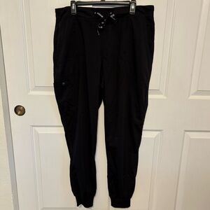 Black XL Tall Scrub joggers